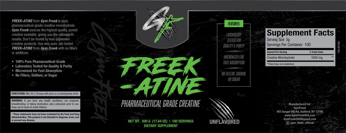 Freek-atine Creatine Monohydrate